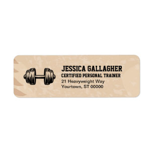 Boho Gym / Personal Trainer Return Address Label