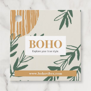 Boho Hang Tags, Clothing Label, Store Sale Favour  Tags