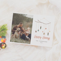 Boho Hanging Christmas Tree Branch Photo Holiday