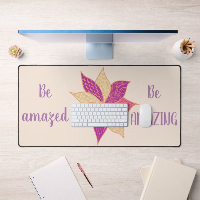 Boho Happy Flower Desk Mat (Office 1)