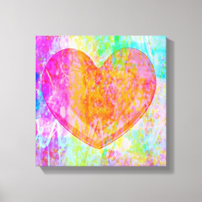 Boho Heart Canvas Print (Front)
