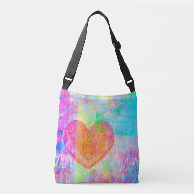 Boho Heart Crossbody Bag (Front)