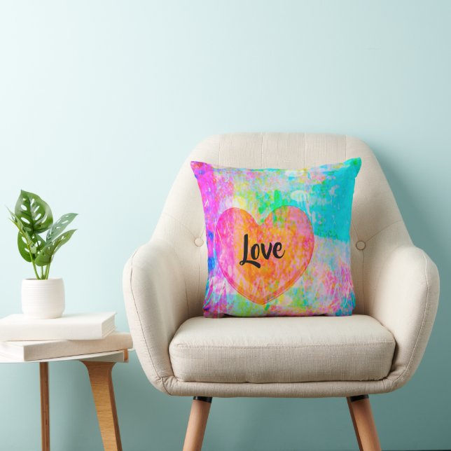 Boho Heart Love Cushion (Chair)