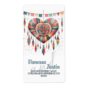 Boho Heart Piniata Address