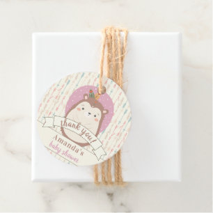 Boho Hedgehog Tribal Pastel Arrow Gender Neutral Favour Tags