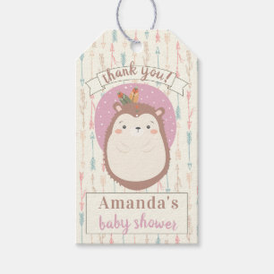 Boho Hedgehog Tribal Pastel Arrow Gender Neutral   Gift Tags