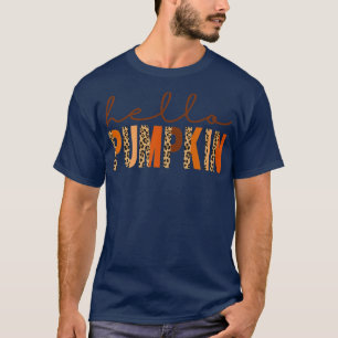 Boho Hello Pumpkin Season Fall Autumn Thanksgiving T-Shirt