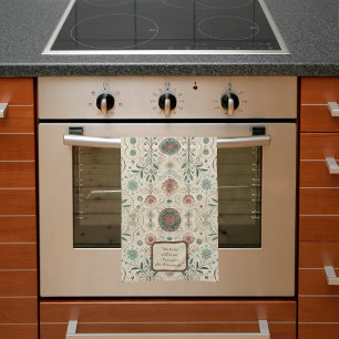 Boho Herb Customisable Tea Towel