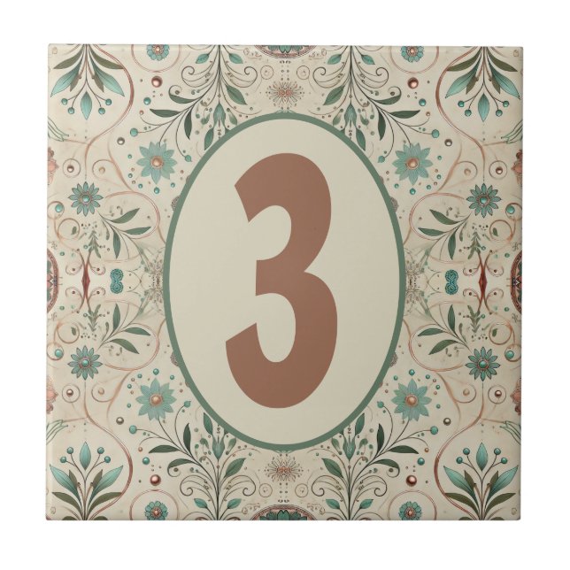 Boho Herb Customisable Tile (Front)