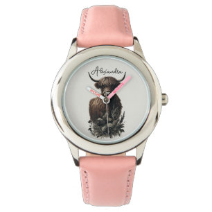 Boho Highland Cow Watch