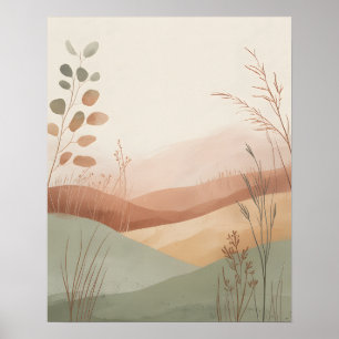 Boho Hills Poster