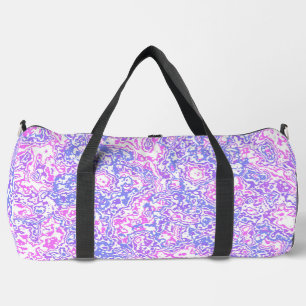 Boho Hippie Colourful Vibrant Jewel Tone Marble Duffle Bag
