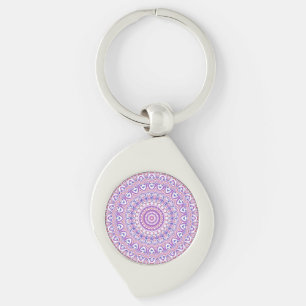Boho Hippie Funky Groovy Bohemian Kaleidoscope Key Ring