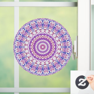 Boho Hippie Funky Groovy Bohemian Kaleidoscope Window Cling