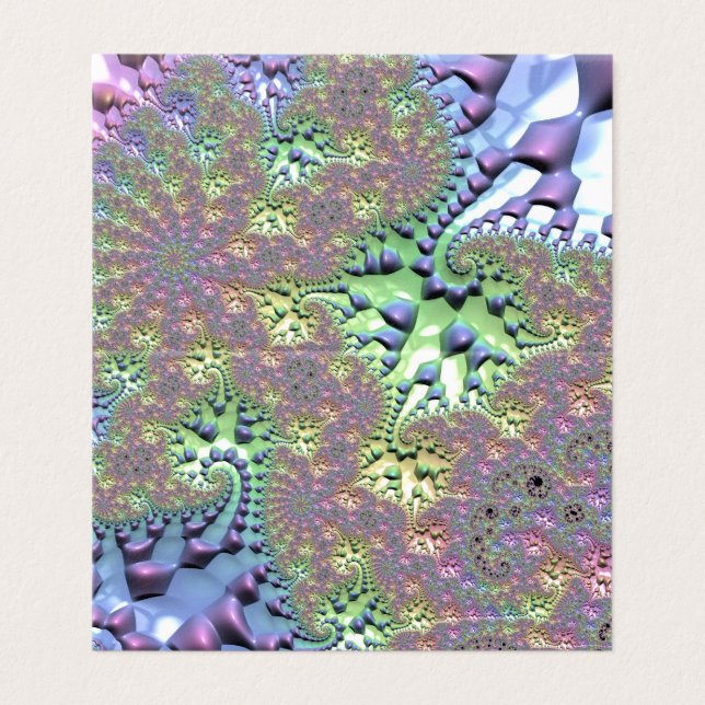 Boho Hippie Groovy Shiny Colourful Rainbow Fractal (Outside Unfolded)