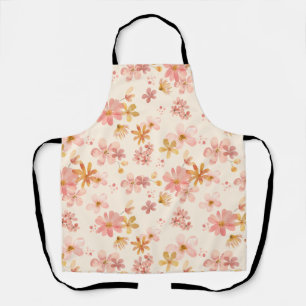 Boho hippie natural flower cottage style apron