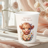 Boho Holy Cow Highland Cow Baby Shower