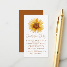 Boho Honey Sunflower Books for Baby Nautral Shower