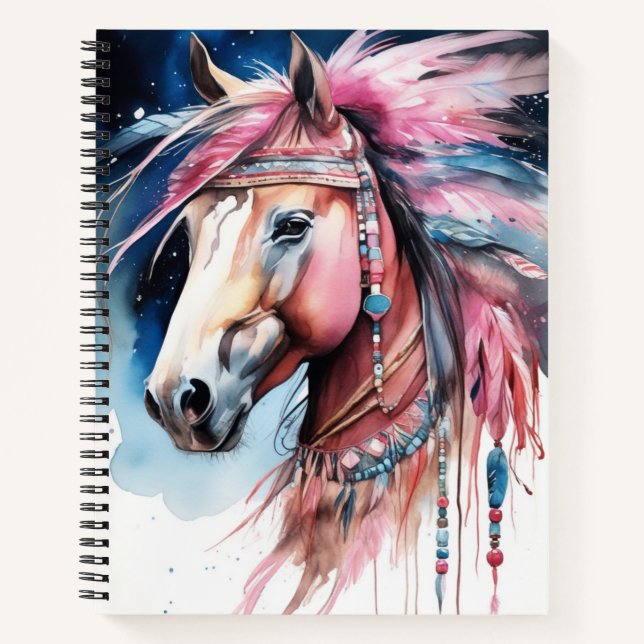 Boho Horse  Notebook (Front)