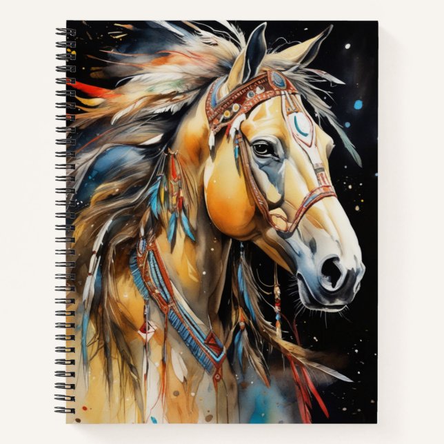 Boho Horse  Notebook (Front)