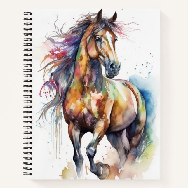Boho Horse  Notebook (Front)
