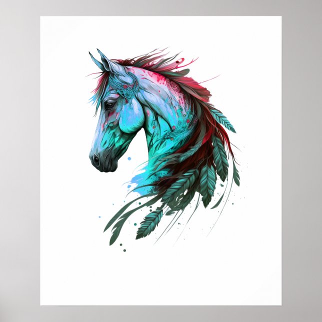  boho horse poster (Front)