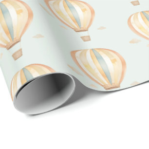 Boho Hot Air Balloon  Wrapping Paper