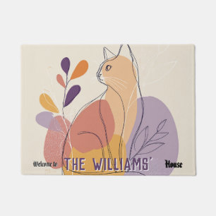 Boho Hypoallergenic Cats Mum Dad Flat Warming Gift Doormat
