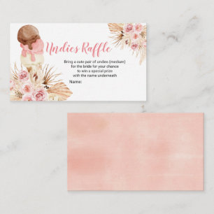 Boho Ice Cream Undies Raffle Enclosure Card