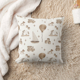 Boho in Neutrals: Playful Nursery Pillows