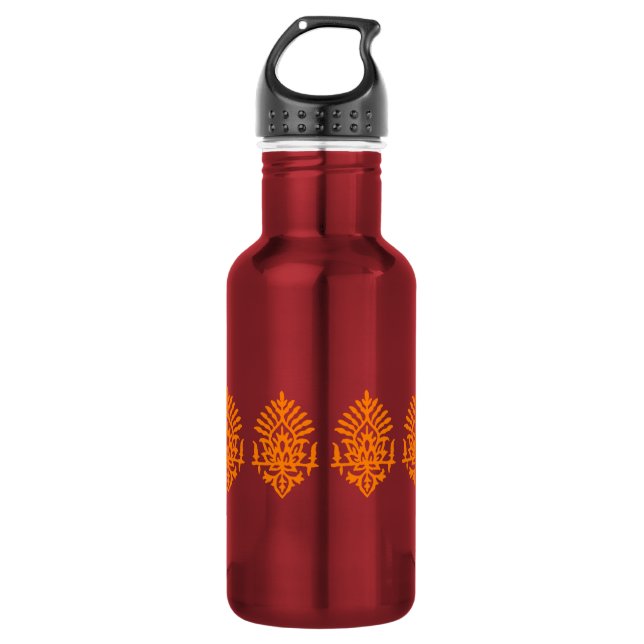 Boho India Block Print 532 Ml Water Bottle (Front)