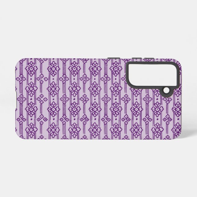 Boho India Block Print Samsung Galaxy S21 Case (Back Horizontal)