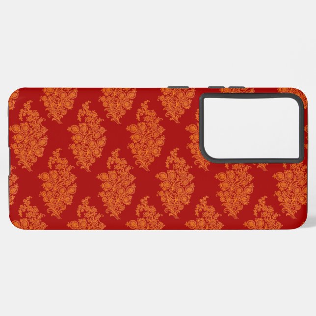 Boho India Block Print Samsung Galaxy S21 Ultra Case (Left Side)