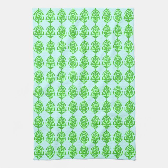 Boho India Block Print Tea Towel (Vertical)
