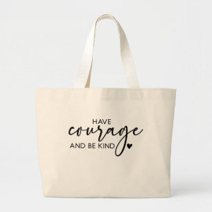 Boho Inspirational Quotes Large Tote Bag