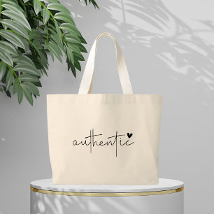 Boho Inspirational Quotes Large Tote Bag