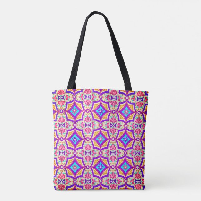 Boho Island Tribal Summer Tote Bag (Back)
