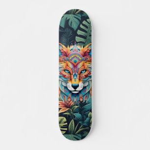 Boho Jungle Fox Skateboard