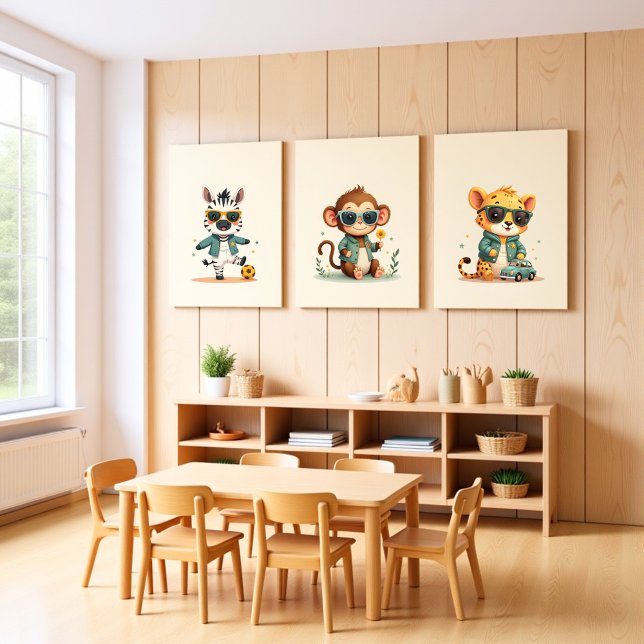 Boho Jungle Safari Nursery Art | Set of 3 Prints (Creator Uploaded)