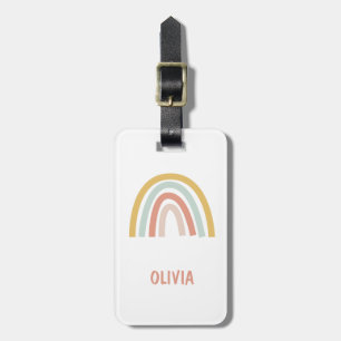 Boho Kids Rainbow Personalised Luggage Tag