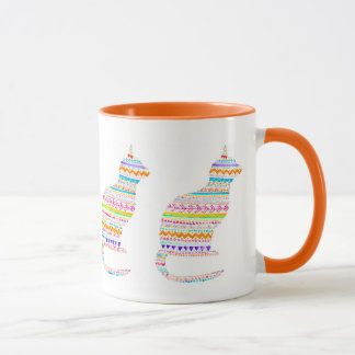 Boho Kitty Mug By Megaflora