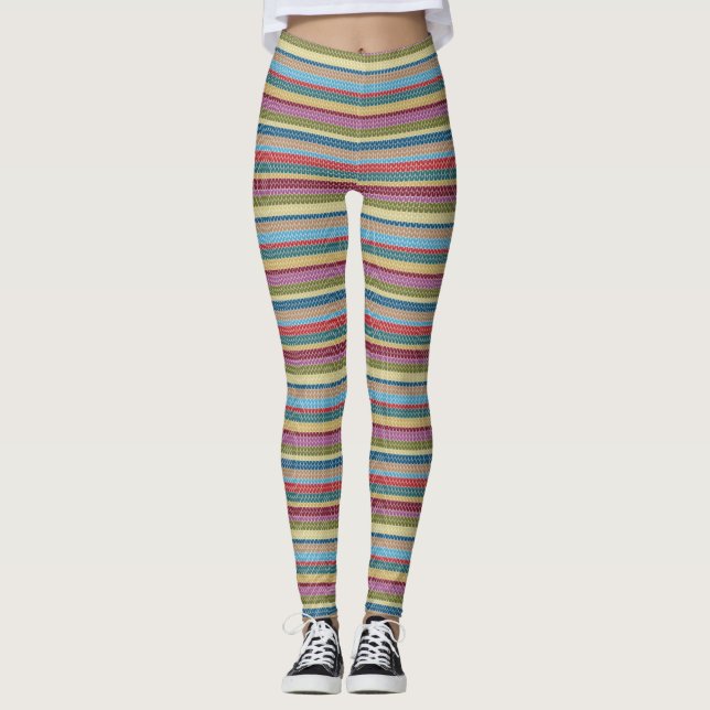 Boho Knit-Look Leggings (Front)