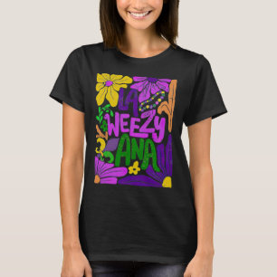 Boho La Weezy Ana Mardi Gras Coquette Bow Louisian T-Shirt
