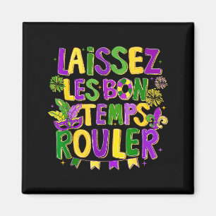 Boho Laissez Les Bon Temps Rouler Mardi Gras 2026  Magnet
