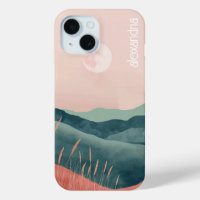 Boho Landscape Abstract Mountains With Name