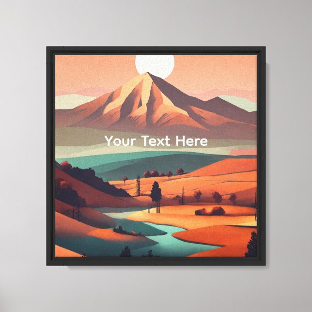 Boho landscape  canvas print (Front)