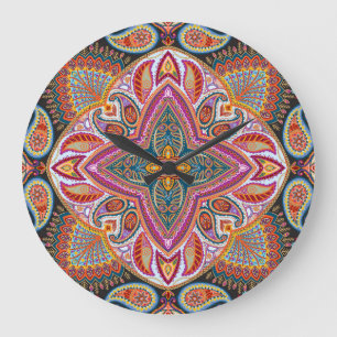 boho large clock