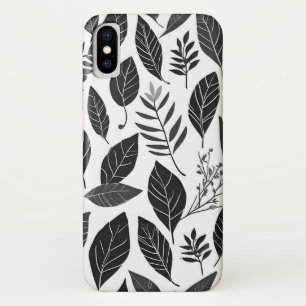 Boho leaves art iPhone x case
