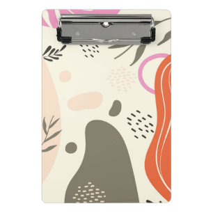 Boho leaves art Spiral Photo Notebook Mini Clipboard