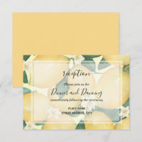 Boho Lemons & Leaves Wedding Reception